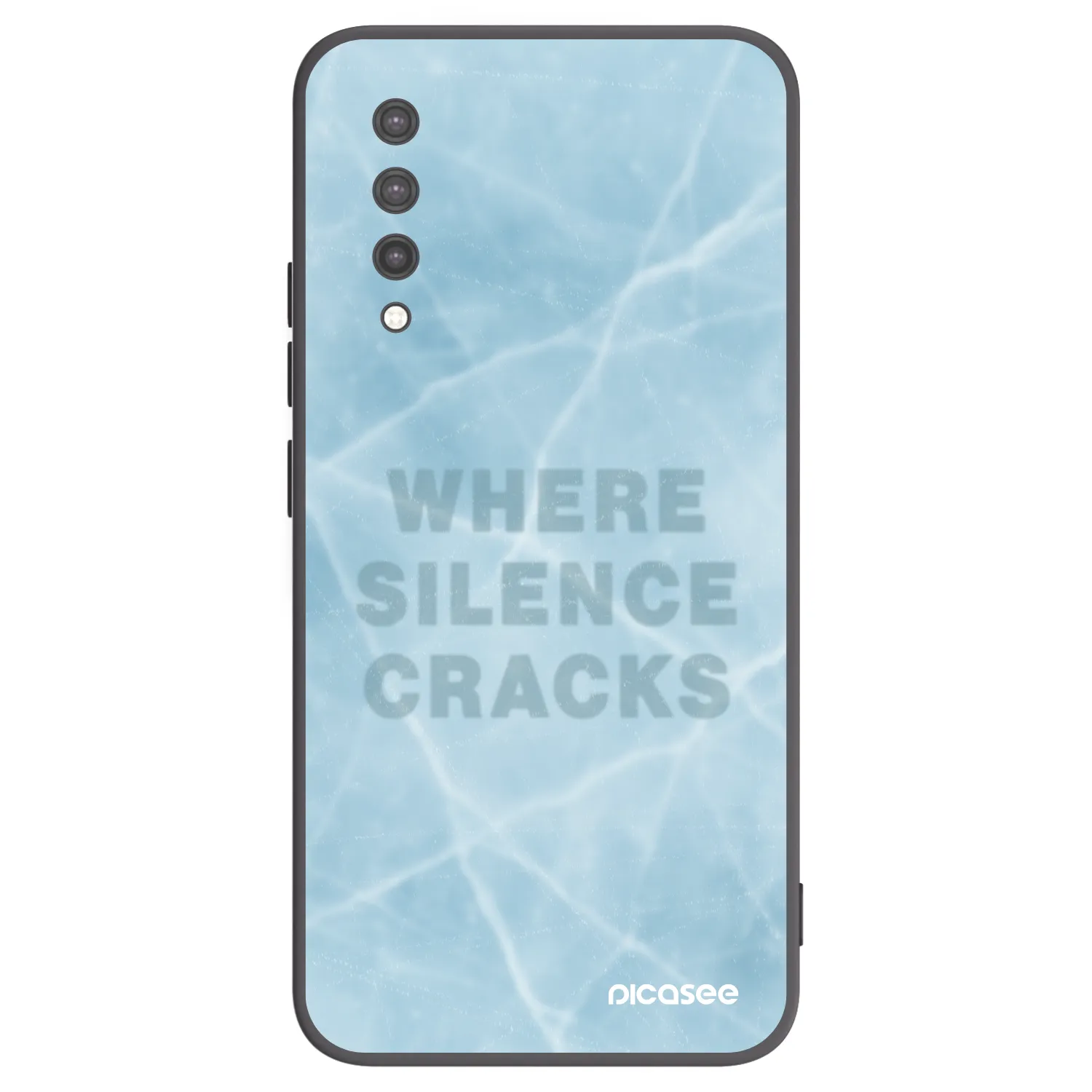 Picasee silikonowe czarne etui na Xiaomi Mi 9 Lite - SILENCE