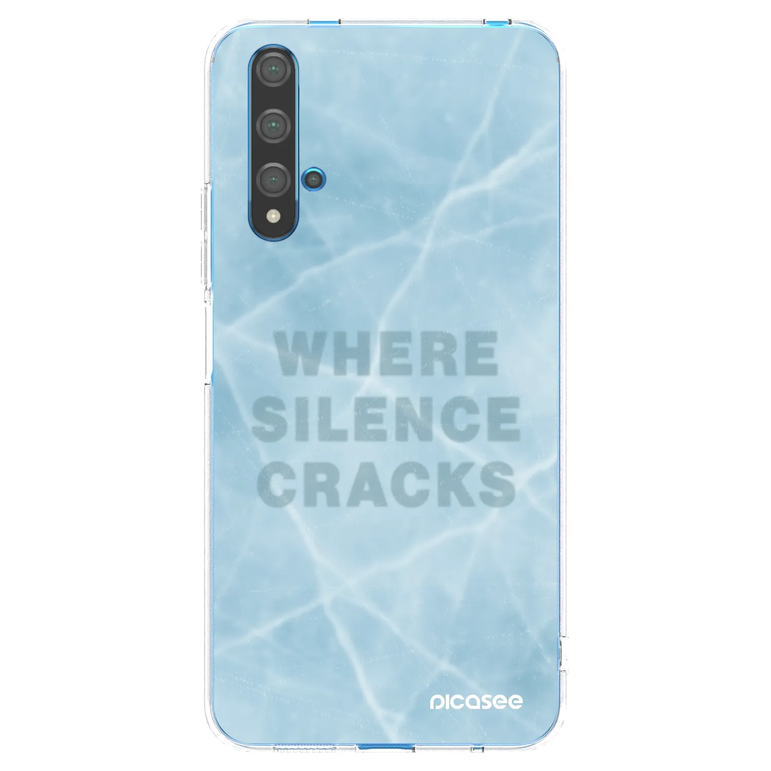 Picasee silikonowe przeźroczyste etui na Huawei Nova 5T - SILENCE