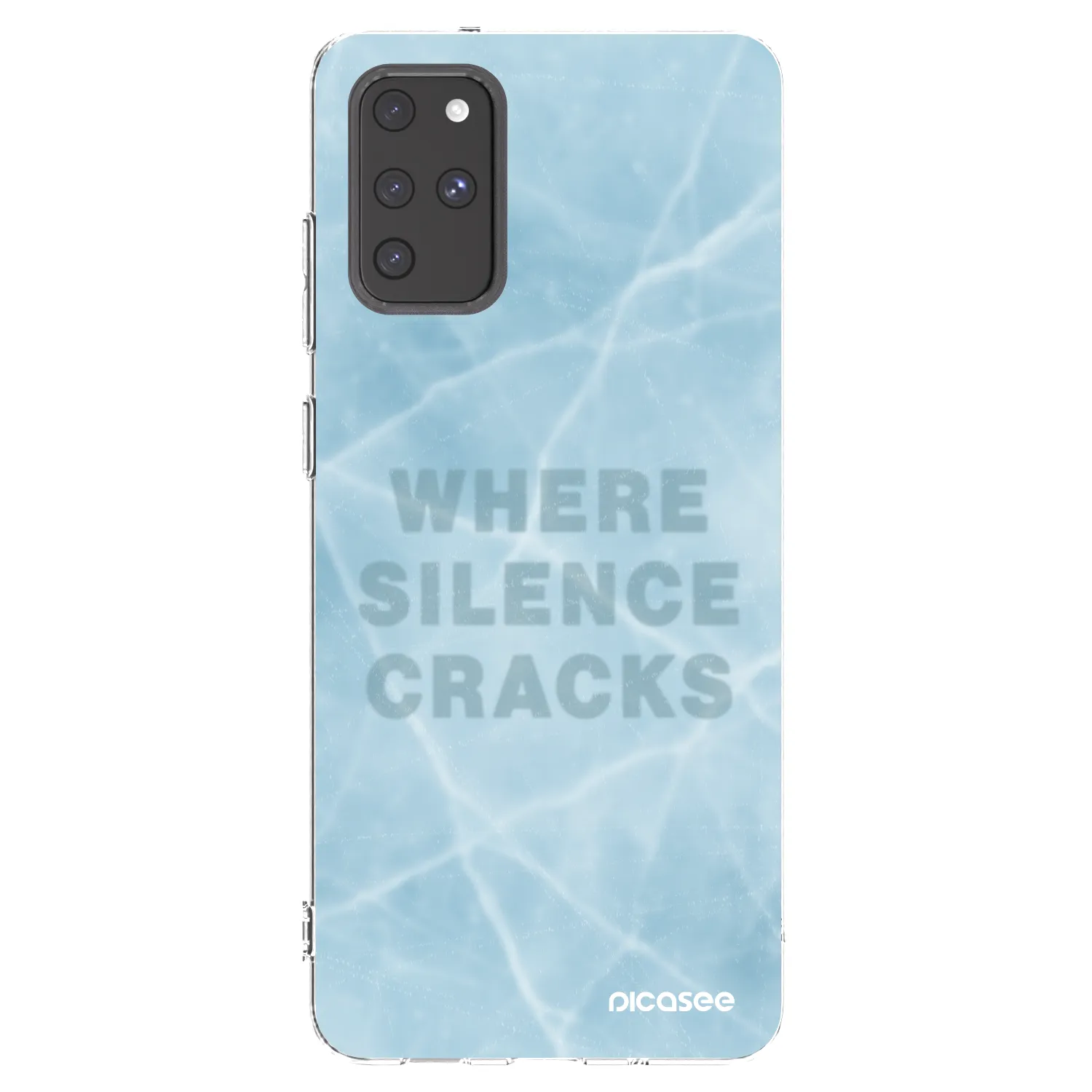 Picasee silikonowe przeźroczyste etui na Samsung Galaxy S20+ G985F - SILENCE