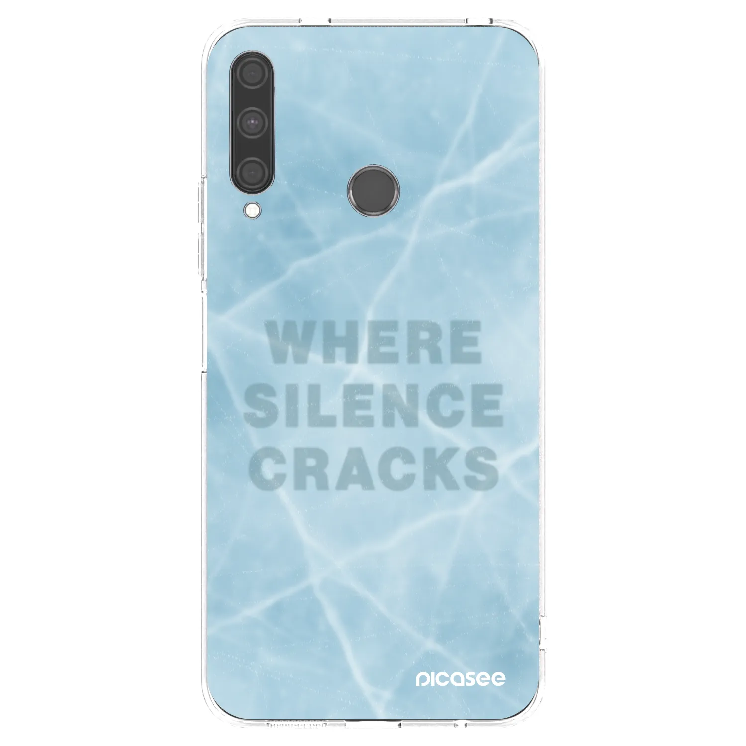 Picasee silikonowe przeźroczyste etui na Huawei P40 Lite E - SILENCE
