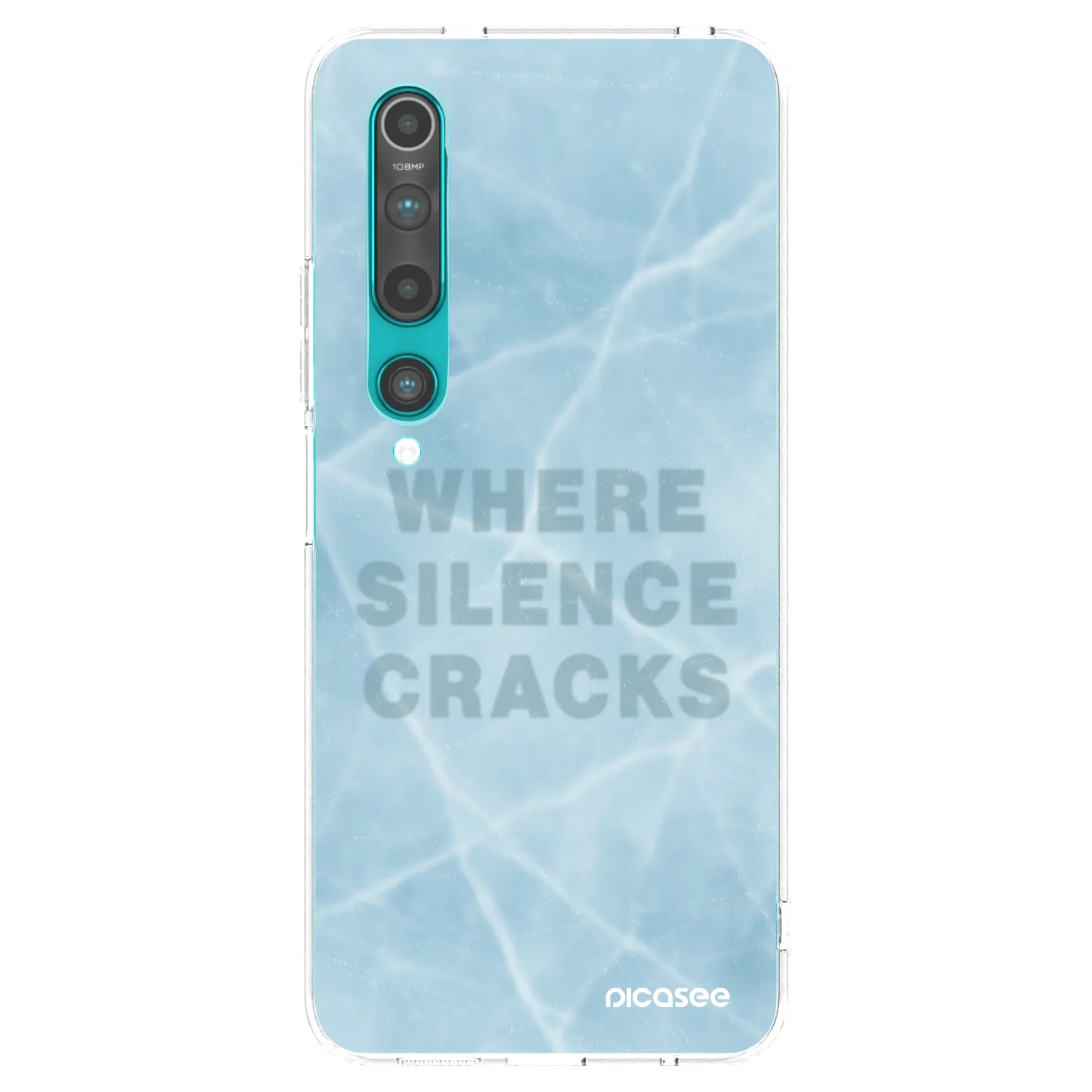 Picasee silikonowe przeźroczyste etui na Xiaomi Mi 10 - SILENCE