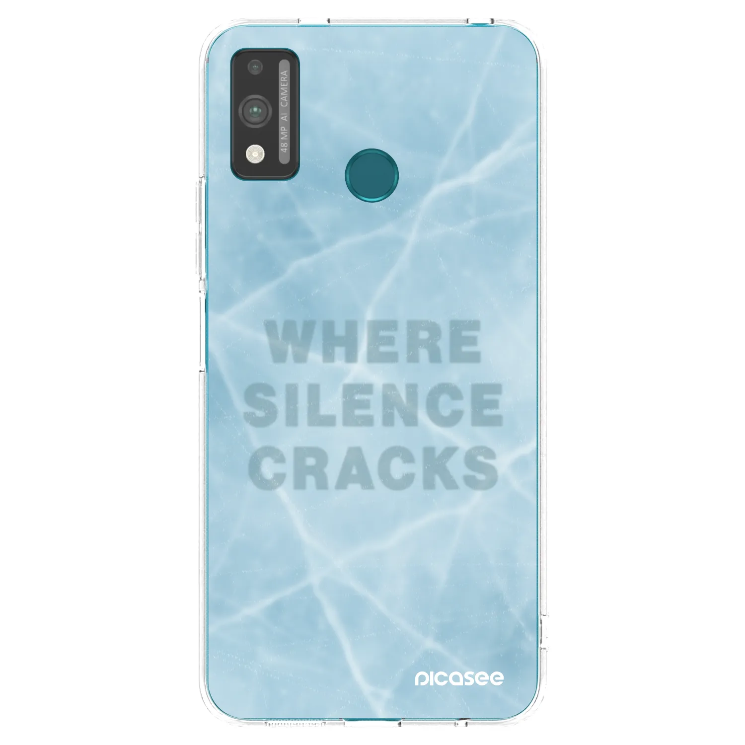 Picasee silikonowe przeźroczyste etui na Honor 9X Lite - SILENCE