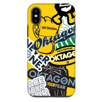 Etui na Apple iPhone X/XS - OKTAGON - Logo Archive