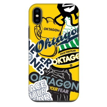 Etui na Apple iPhone XS Max - OKTAGON - Logo Archive