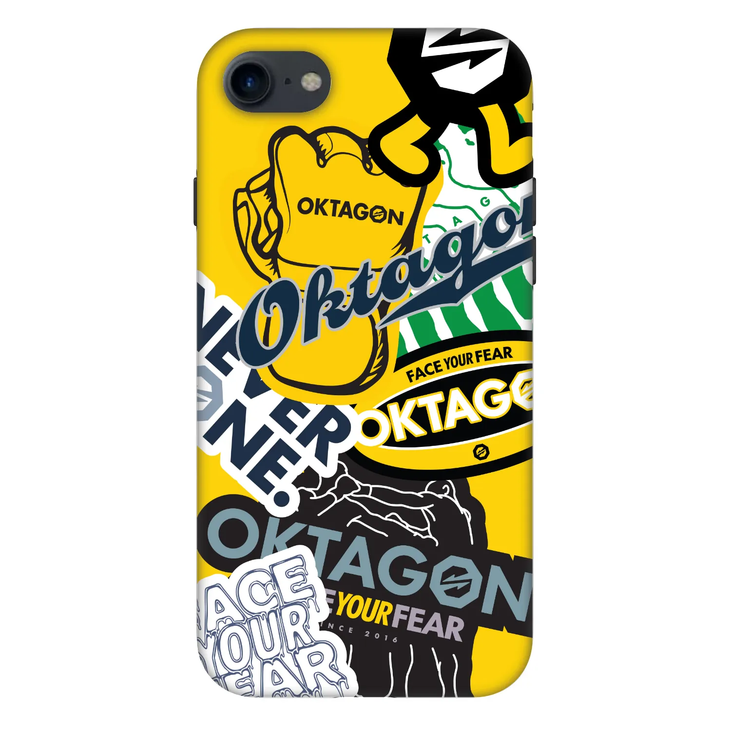 Picasee Fashion Case na Apple iPhone SE 2020 - OKTAGON - Logo Archive