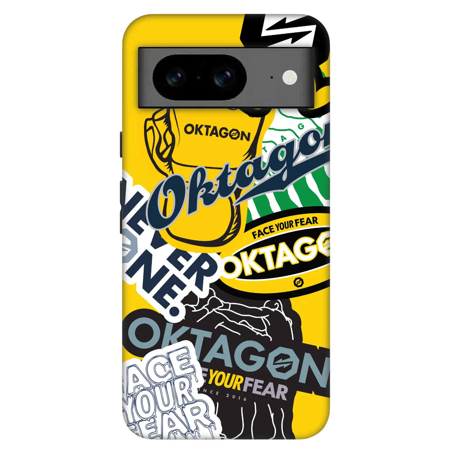 Picasee Fashion Case na Google Pixel 8 Pro - OKTAGON - Logo Archive