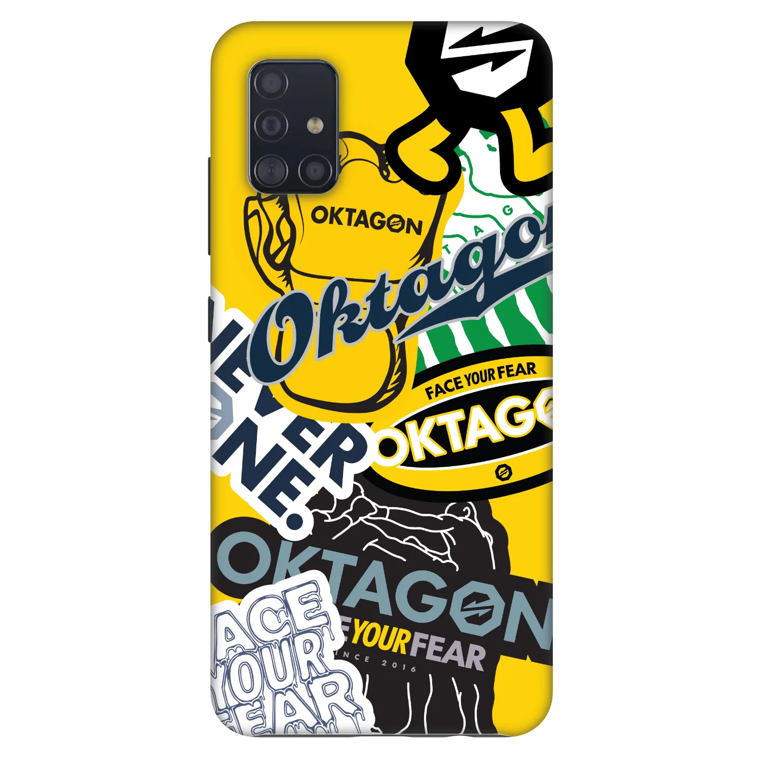 Picasee Fashion Case na Samsung Galaxy A51 A515F - OKTAGON - Logo Archive