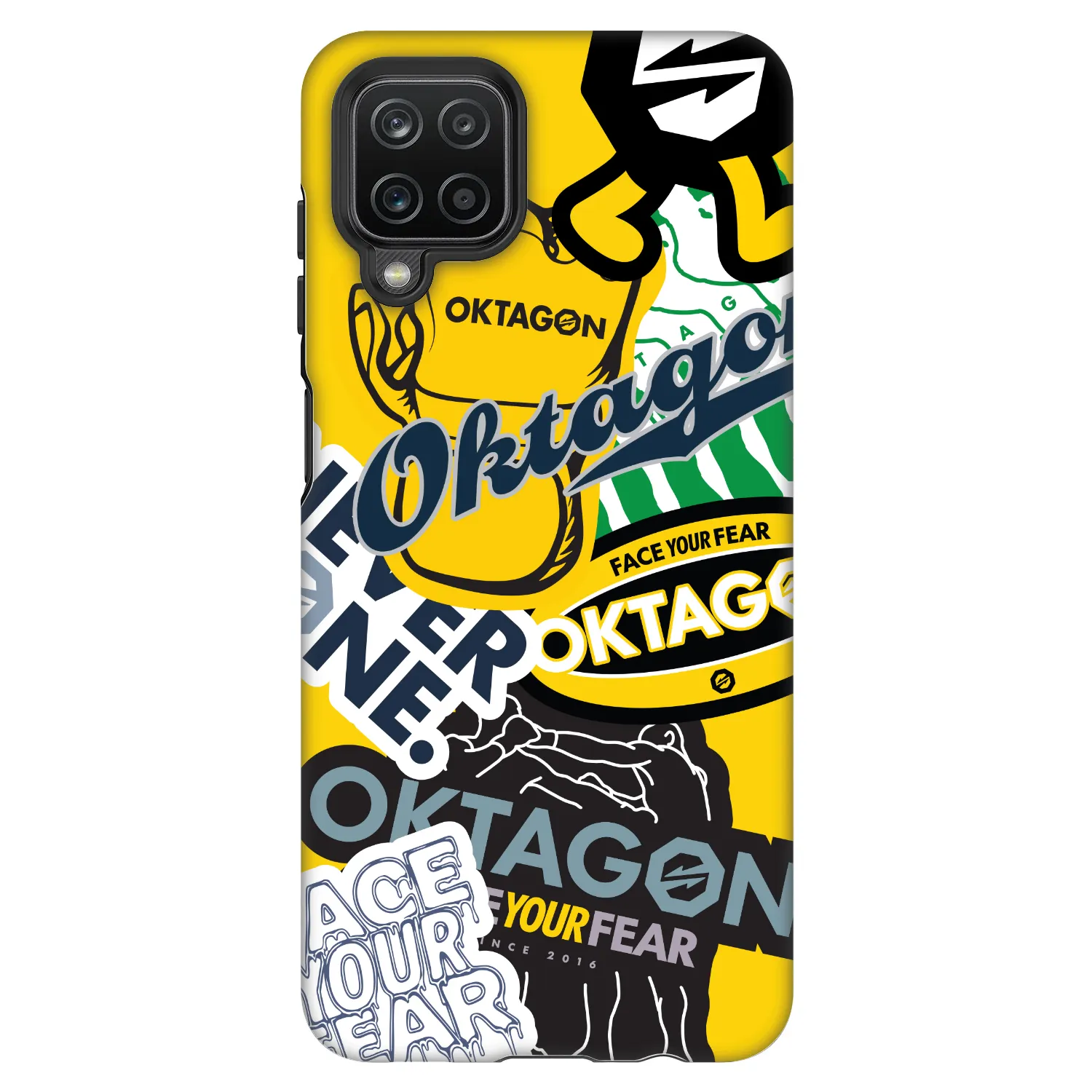 Picasee Fashion Case na Samsung Galaxy A12 A125F - OKTAGON - Logo Archive