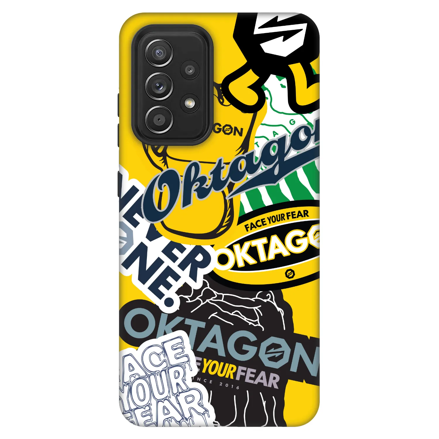 Picasee Fashion Case na Samsung Galaxy A52 5G A525F - OKTAGON - Logo Archive