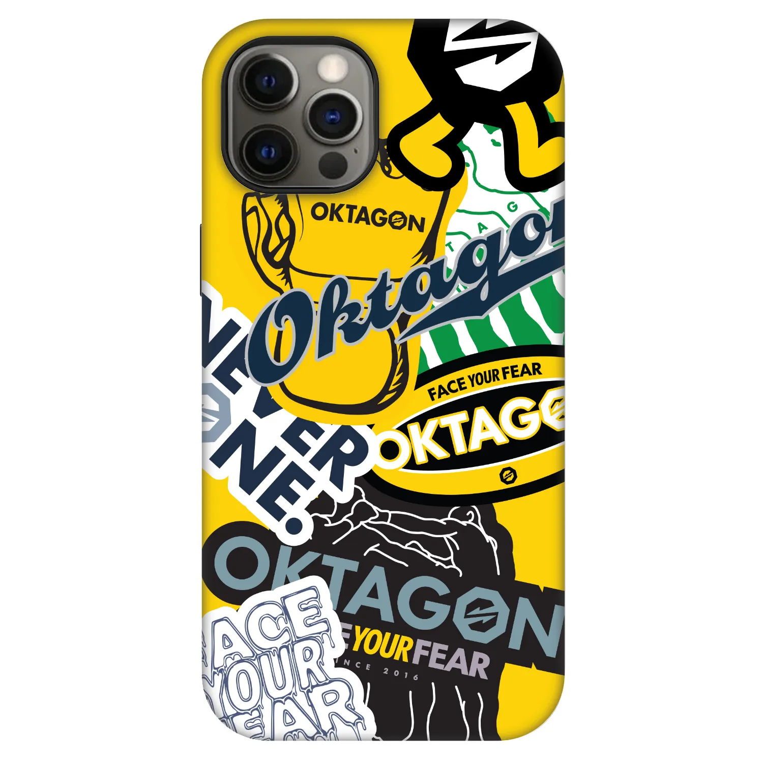 Picasee Fashion Case MagSafe na Apple iPhone 12 - OKTAGON - Logo Archive