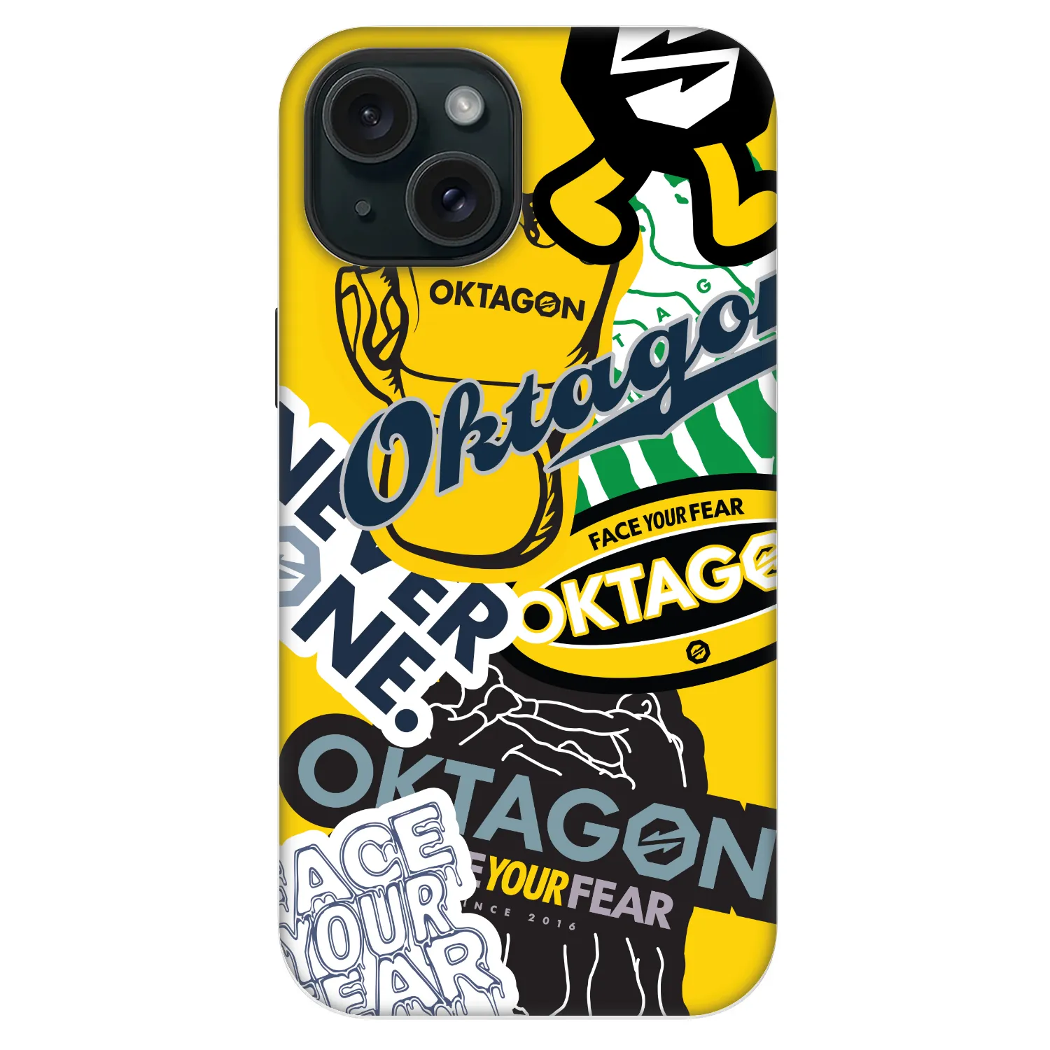 Picasee Fashion Case MagSafe na Apple iPhone 14 - OKTAGON - Logo Archive