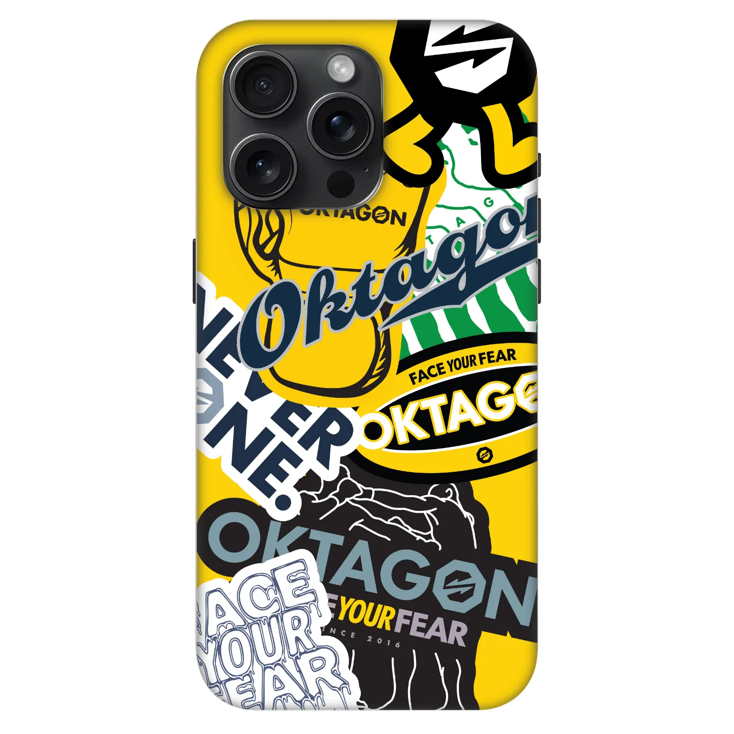 Picasee Fashion Case MagSafe na Apple iPhone 15 Pro Max - OKTAGON - Logo Archive