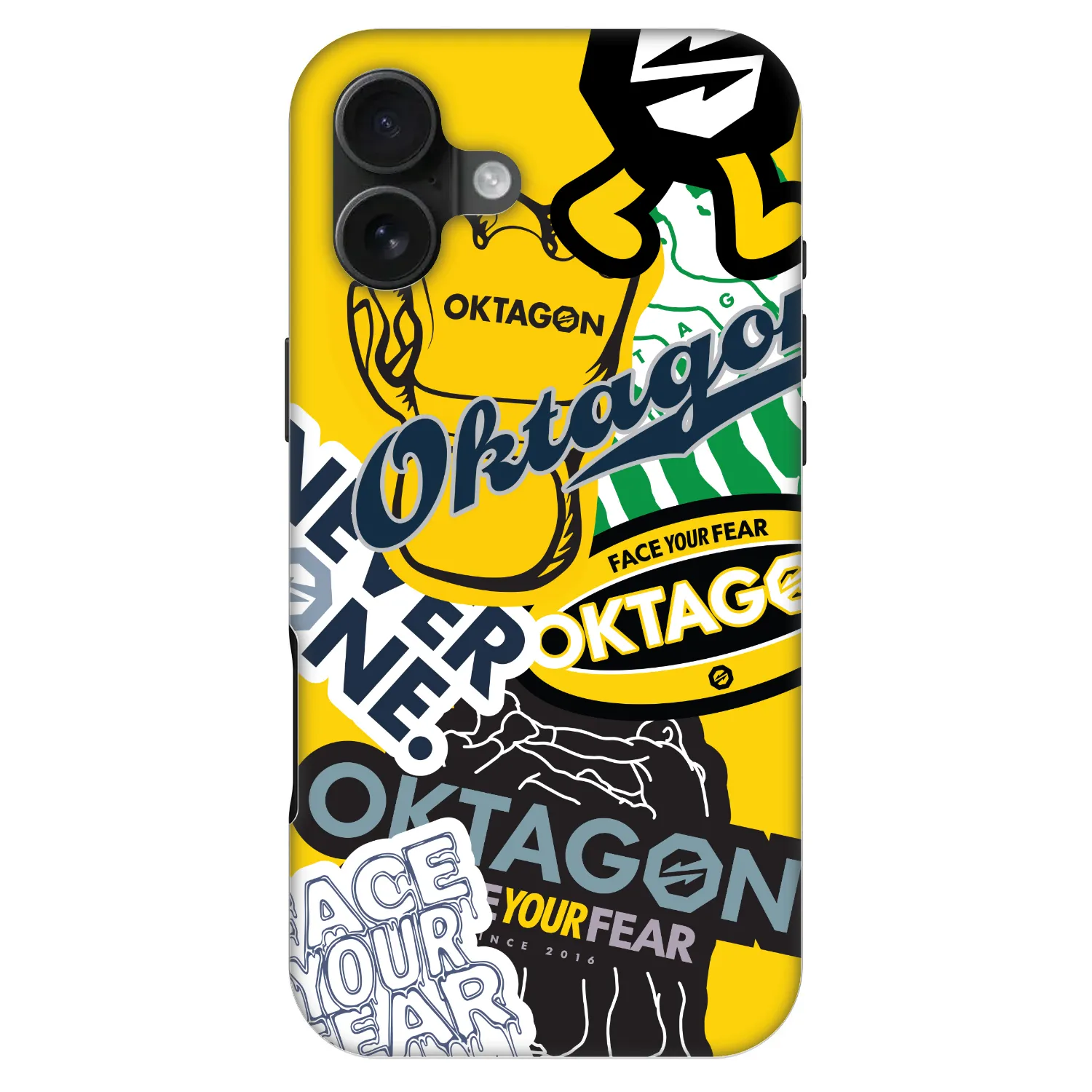Picasee Fashion Case MagSafe na Apple iPhone 16 Plus - OKTAGON - Logo Archive