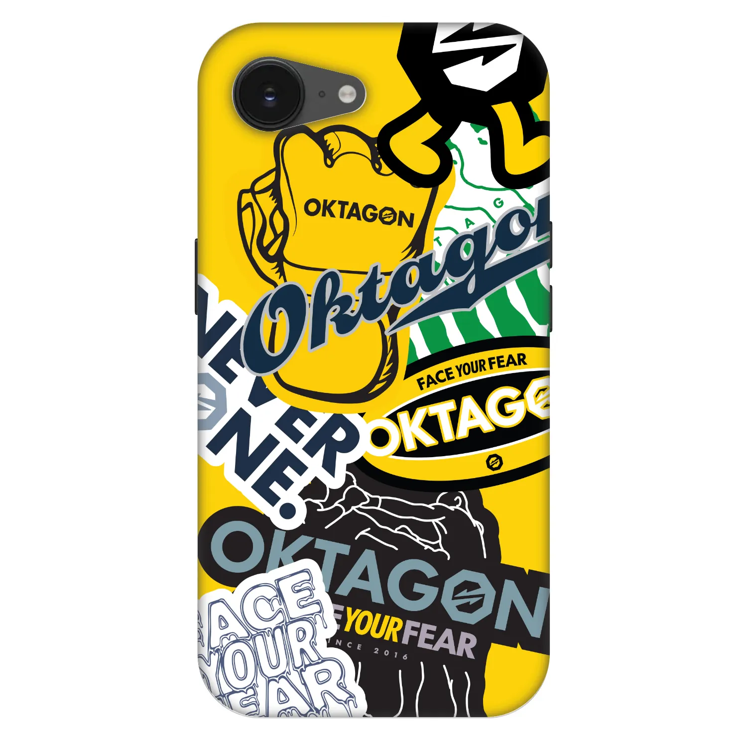 Picasee Fashion Case MagSafe na Apple iPhone 16e - OKTAGON - Logo Archive