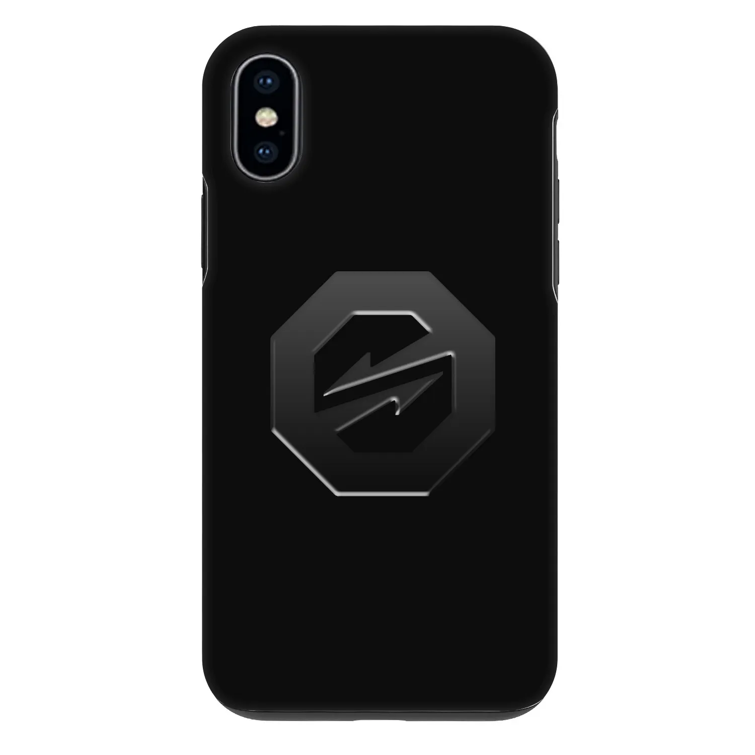 Picasee Fashion Case na Apple iPhone X/XS - OKTAGON - Stealth Logo
