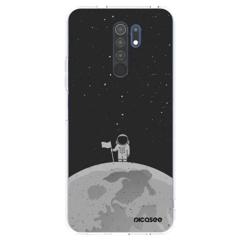 Picasee silikonowe przeźroczyste etui na Xiaomi Redmi 9 - Astronaut