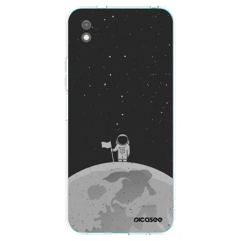 Picasee silikonowe czarne etui na Xiaomi Redmi 9A - Astronaut