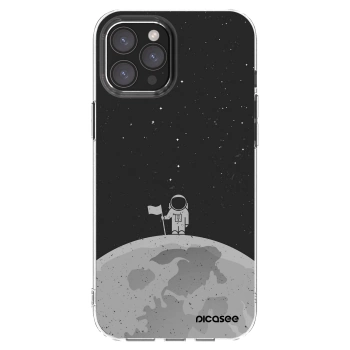 Picasee silikonowe przeźroczyste etui na Apple iPhone 12 Pro Max - Astronaut