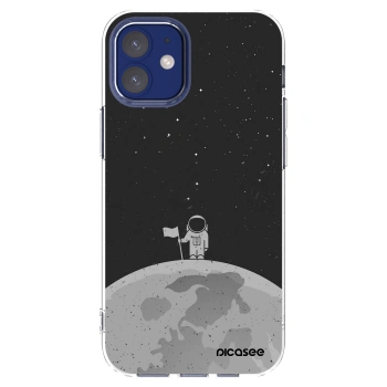 Picasee silikonowe przeźroczyste etui na Apple iPhone 12 mini - Astronaut