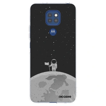 Picasee silikonowe przeźroczyste etui na Motorola Moto G9 Play - Astronaut