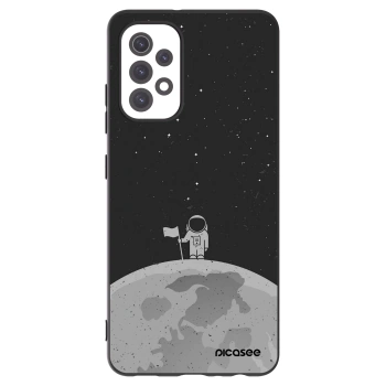 Picasee silikonowe czarne etui na Samsung Galaxy A32 5G A326B - Astronaut