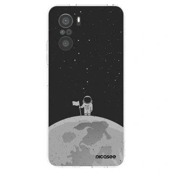 Picasee silikonowe przeźroczyste etui na Xiaomi Poco F3 - Astronaut