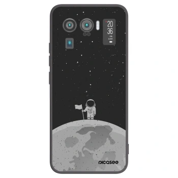 Picasee silikonowe czarne etui na Xiaomi Mi 11 Ultra - Astronaut