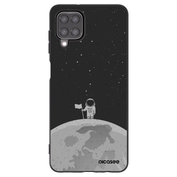 Picasee silikonowe czarne etui na Samsung Galaxy M12 M127F - Astronaut