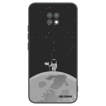 Picasee silikonowe czarne etui na Xiaomi Redmi Note 9T - Astronaut