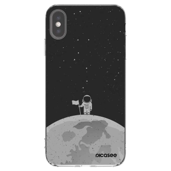 Picasee silikonowe przeźroczyste etui na Apple iPhone XS Max - Astronaut