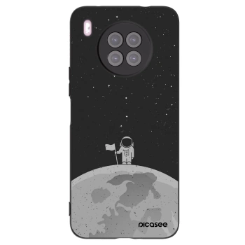 Picasee silikonowe czarne etui na Huawei Nova 8i - Astronaut