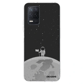 Picasee silikonowe przeźroczyste etui na Realme 8 5G - Astronaut