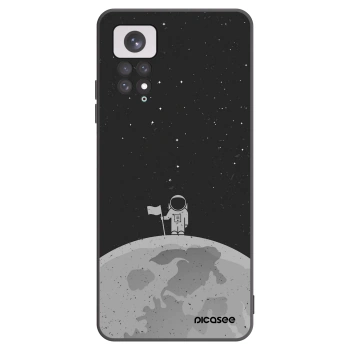 Picasee silikonowe czarne etui na Xiaomi Redmi Note 11 - Astronaut