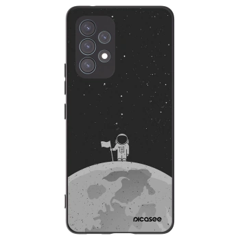 Picasee silikonowe czarne etui na Samsung Galaxy A53 5G A536 - Astronaut
