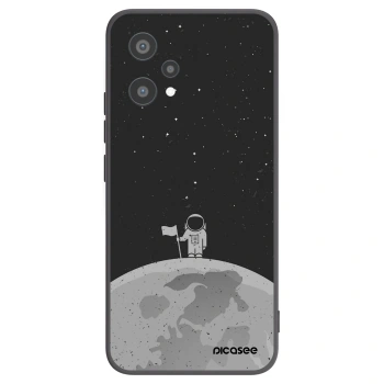 Picasee silikonowe czarne etui na Realme 9 Pro 5G - Astronaut