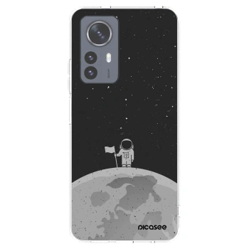 Picasee silikonowe przeźroczyste etui na Xiaomi 12 Pro - Astronaut