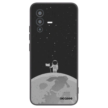 Picasee silikonowe czarne etui na Vivo V23 5G - Astronaut