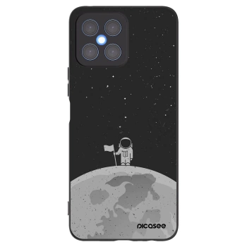 Picasee silikonowe czarne etui na Honor X8 4G - Astronaut