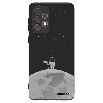 Picasee silikonowe czarne etui na Samsung Galaxy A33 5G A336 - Astronaut