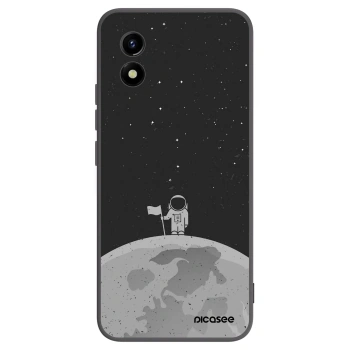 Picasee silikonowe czarne etui na Vivo Y01 - Astronaut