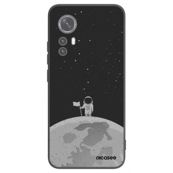 Picasee silikonowe czarne etui na Xiaomi 12X - Astronaut