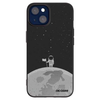 Picasee silikonowe czarne etui na Apple iPhone 14 - Astronaut