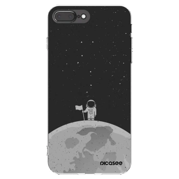 Picasee silikonowe przeźroczyste etui na Apple iPhone 8 Plus - Astronaut