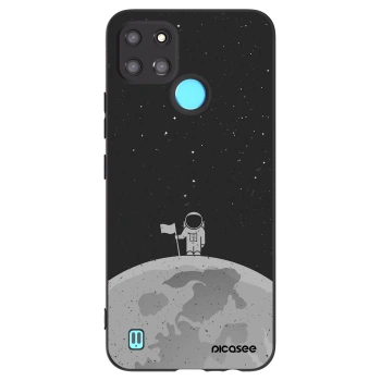 Picasee silikonowe czarne etui na Realme C21Y - Astronaut