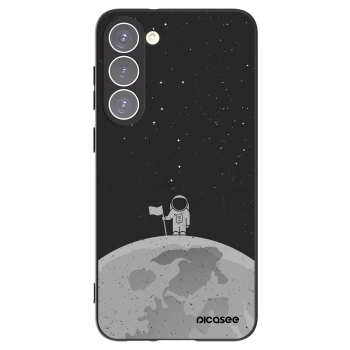 Picasee silikonowe czarne etui na Samsung Galaxy S23+ 5G - Astronaut