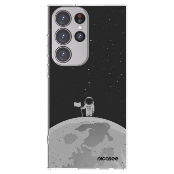 Picasee silikonowe przeźroczyste etui na Samsung Galaxy S23 Ultra 5G - Astronaut