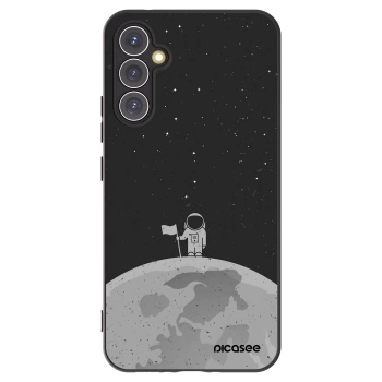 Picasee silikonowe czarne etui na Samsung Galaxy A34 5G A346B - Astronaut