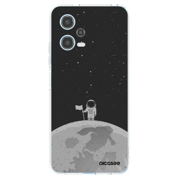 Picasee silikonowe przeźroczyste etui na Xiaomi Redmi Note 12 5G - Astronaut
