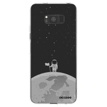 Picasee silikonowe przeźroczyste etui na Samsung Galaxy S8 G950F - Astronaut