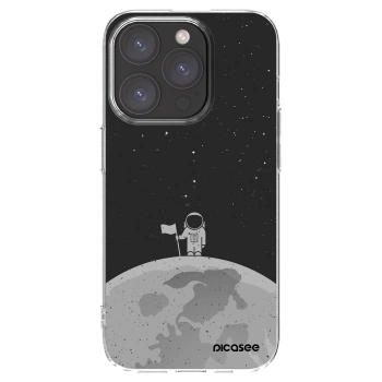 Picasee silikonowe przeźroczyste etui na Apple iPhone 15 Pro - Astronaut